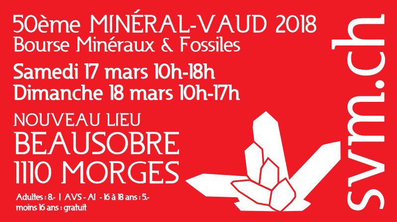 Minéral-Vaud, bourse de minéraux et fossiles