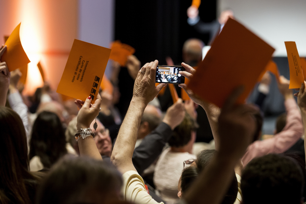 Les 274 délégués démocrates-chrétiens ont soutenu le texte d'initiative à l'unanimité.