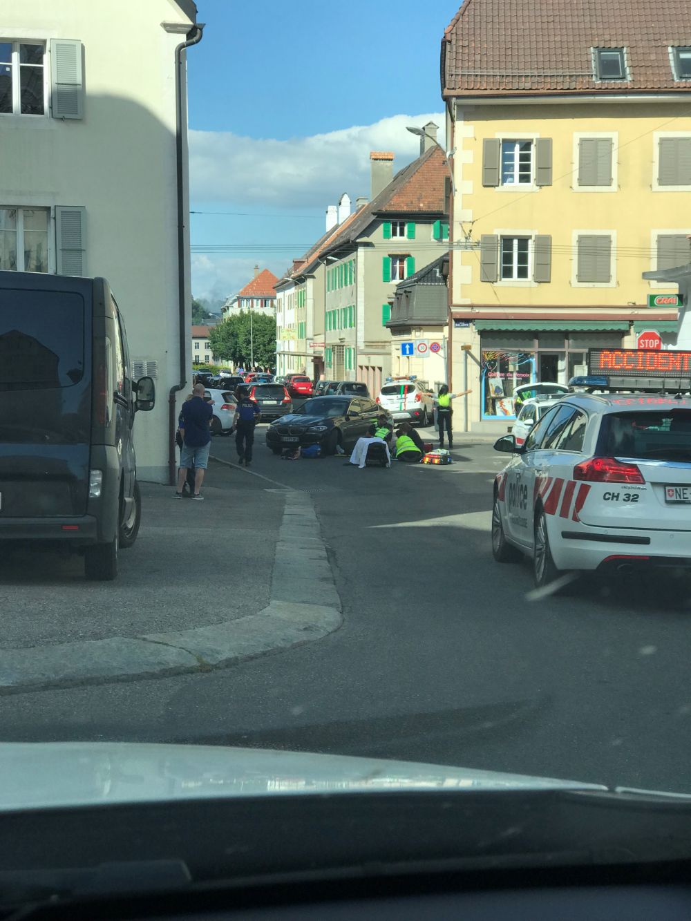 L'accident s'est produit ce mercredi après-midi à La Chaux-de-Fonds.