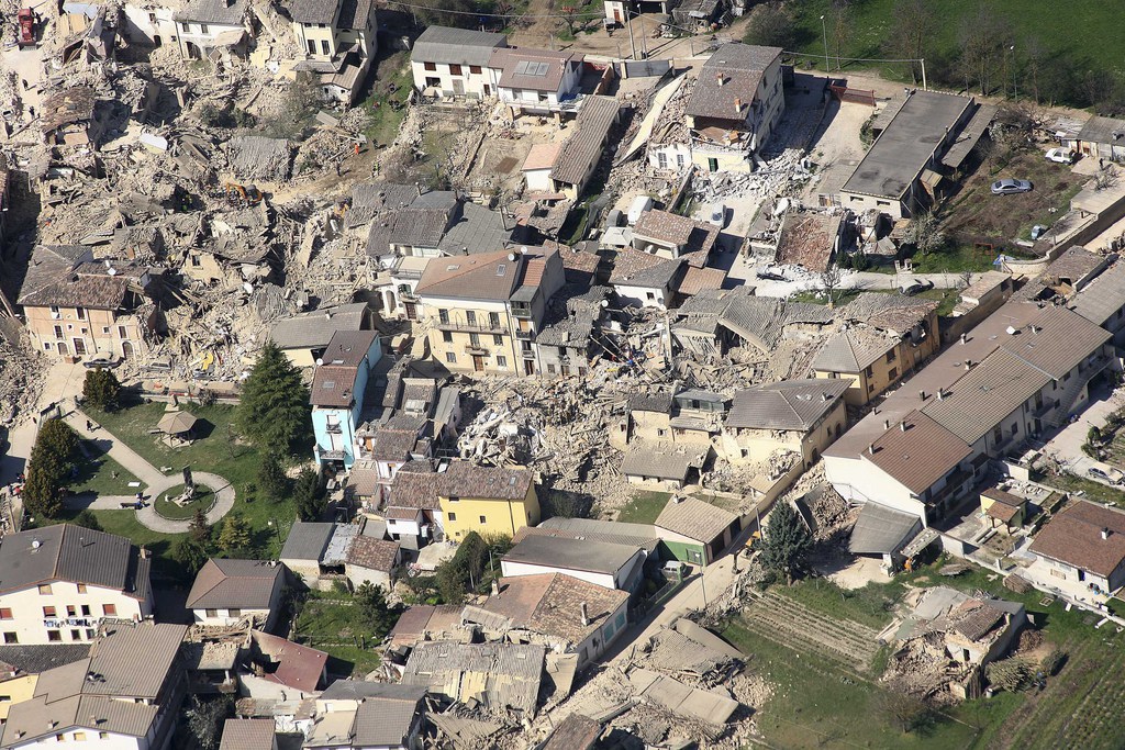 La ville médiévale de L'Aquila (Ita.) avait été frappée par un séisme de magnitude 6,3 le 6 avril 2009.