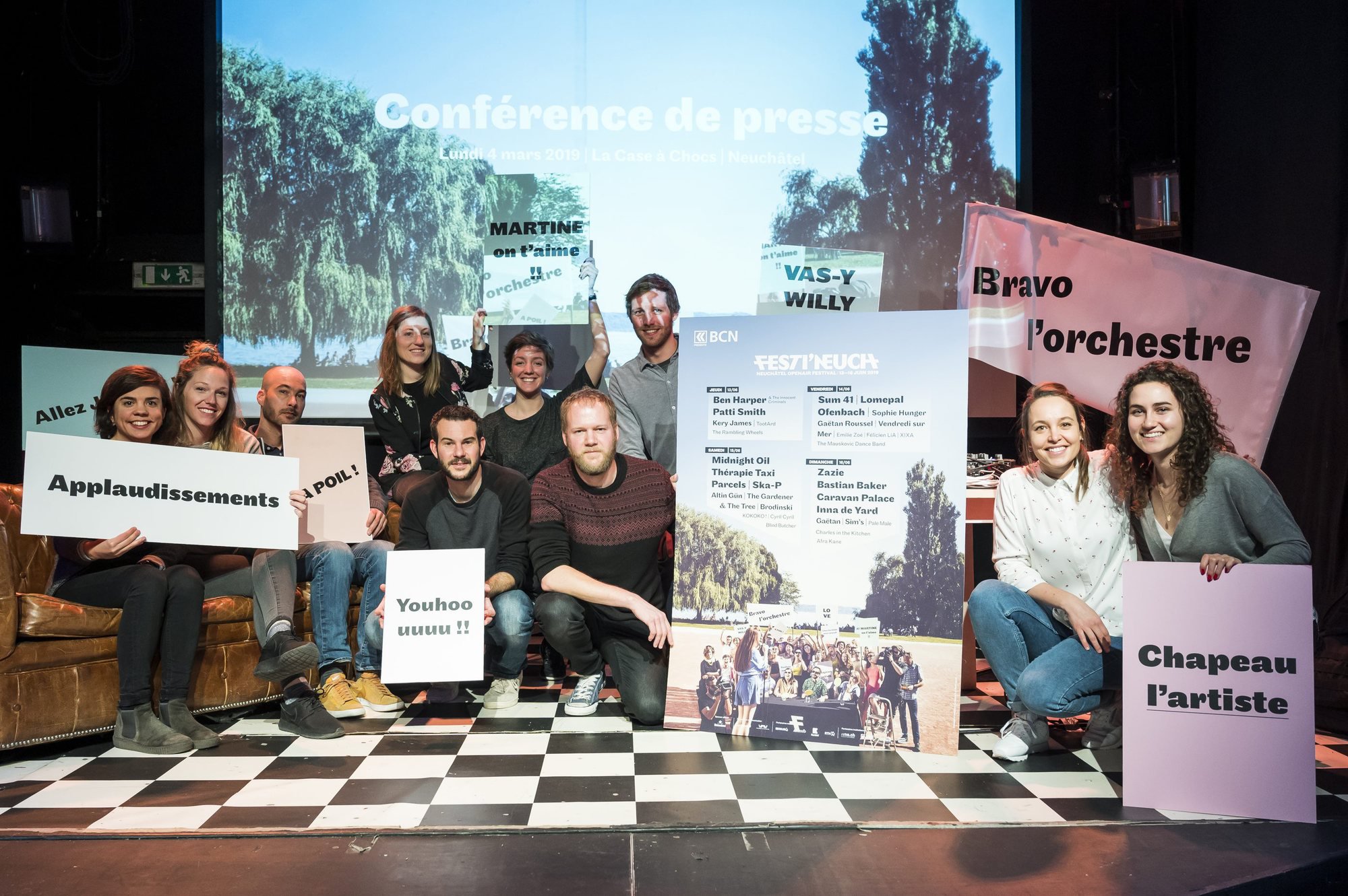 L'équipe de Festi'neuch a présenté l'affiche complète du festival ce lundi.