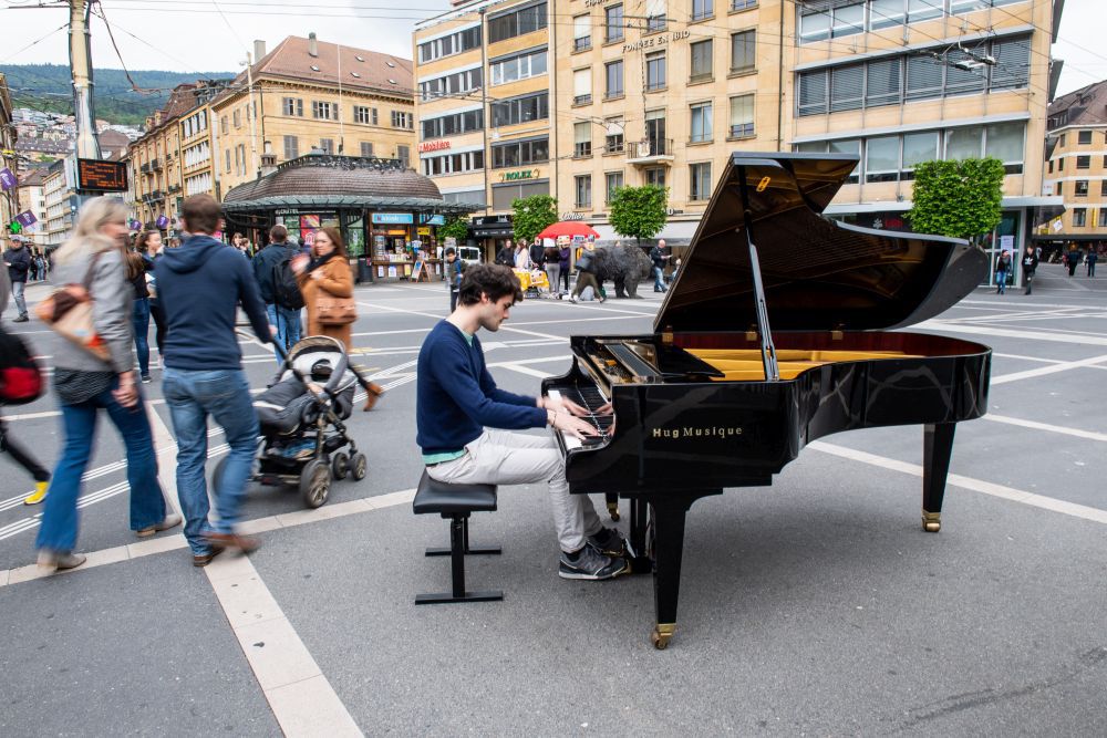 En mai 2018, des étudiants de la Haute Ecole de musique ont joué dans la rue pour sensibliser le public.
