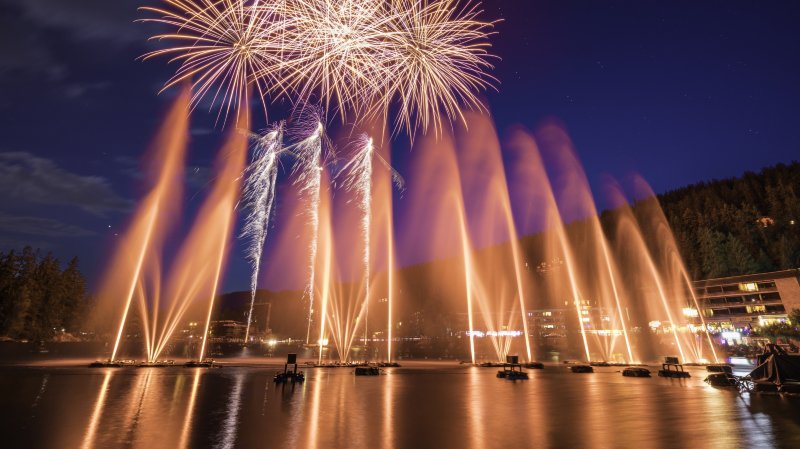 Spectacles d'eau et de feu: Fête Nationale Suisse