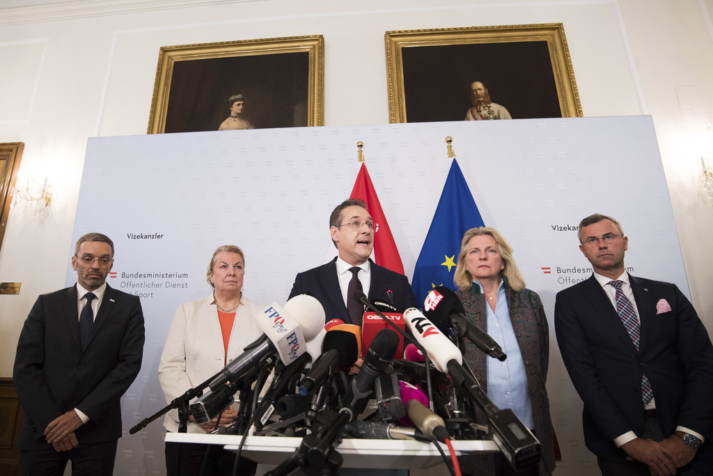 Le numéro deux du gouvernement et chef du FPÖ Heinz-Christian Strache a quitté le gouvernement autrichien après un scandale de corruption.
