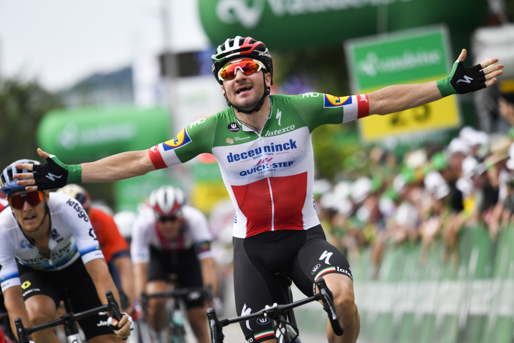 Elia Viviani a remporté mercredi la 5e étape du Tour de Suisse entre Münchenstein et Einsiedeln.