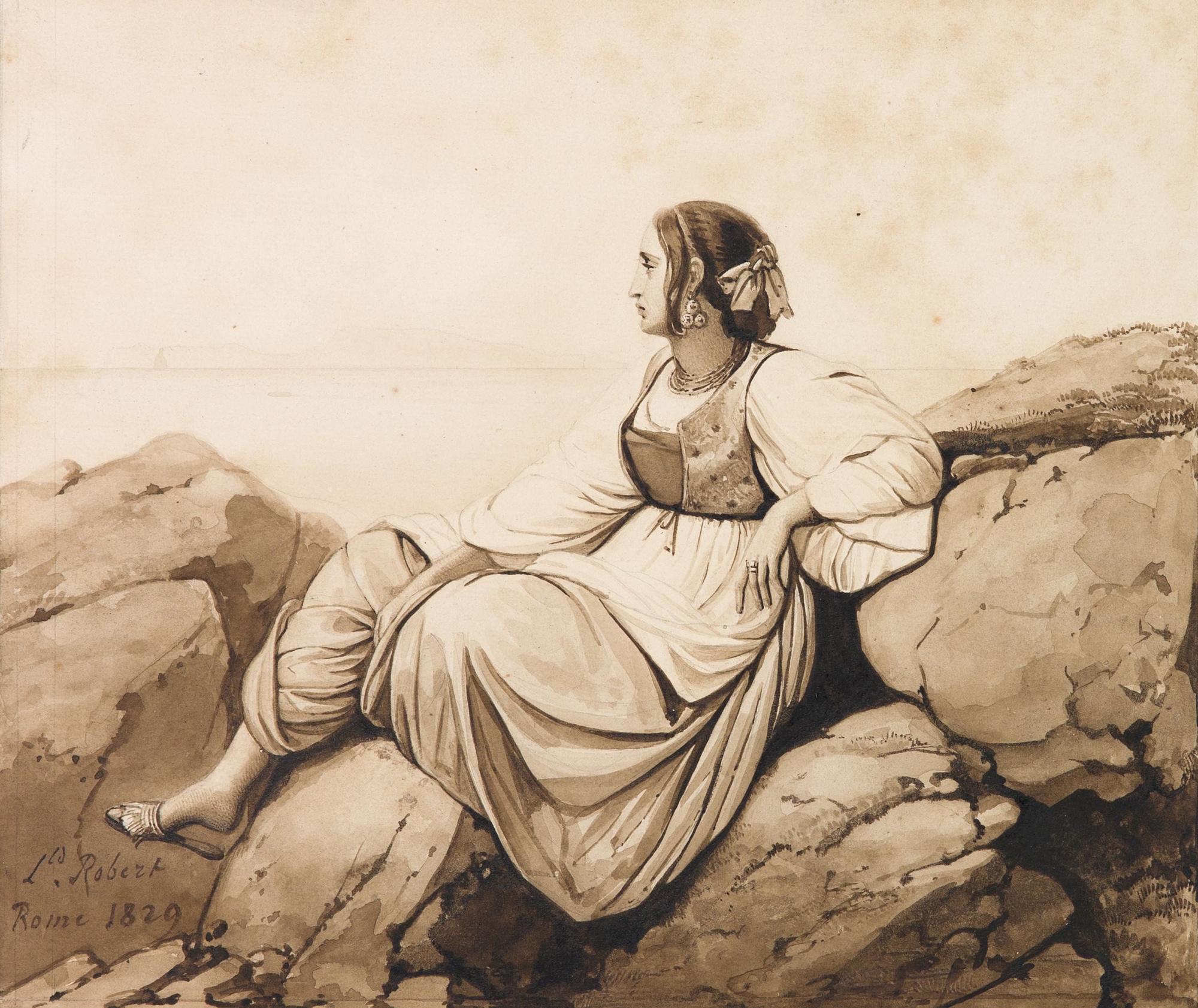 "Femme en costume", de Léopold Robert.