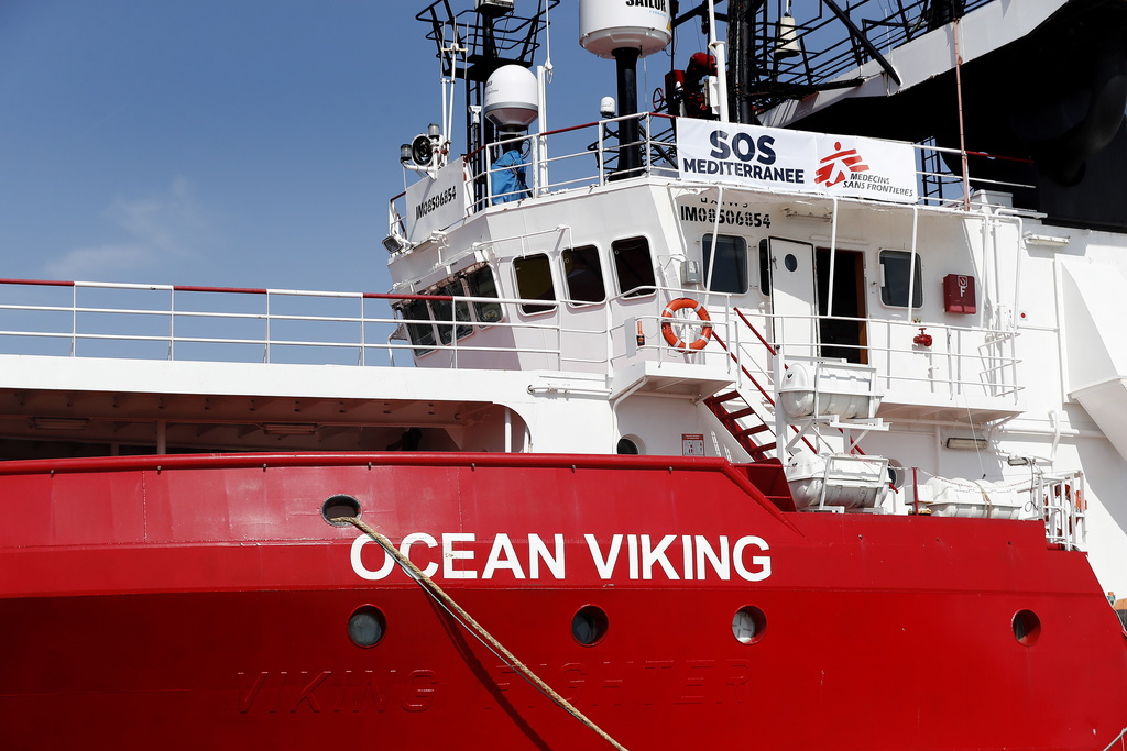 L'Ocean Viking a succédé à l'Aquarius. Il effectuait sa deuxième mission en Mer Méditerranée. (Archives)