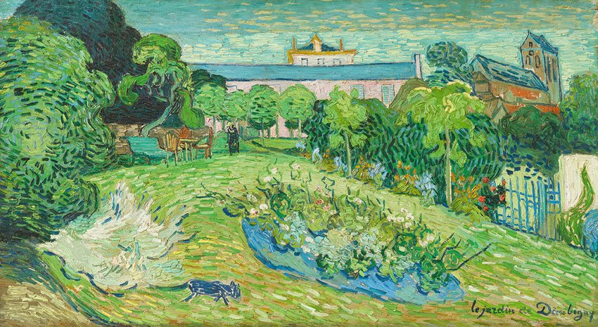 Vincent Van Gogh, «Le jardin de Daubigny», 1890, huile sur toile, 56 x 101,5 cm, Rudolf Staechelin Collection.