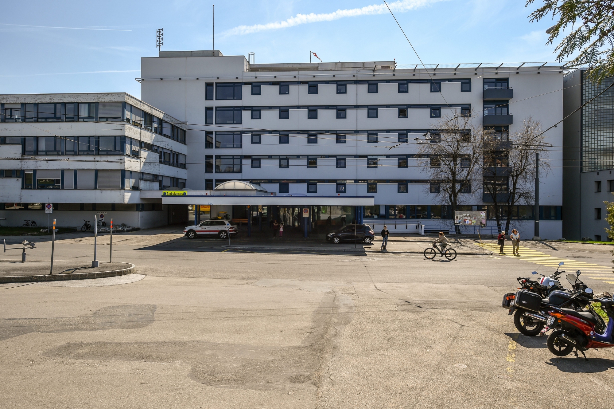L'hôpital de La Chaux-de-Fonds. Archives Christian Galley
