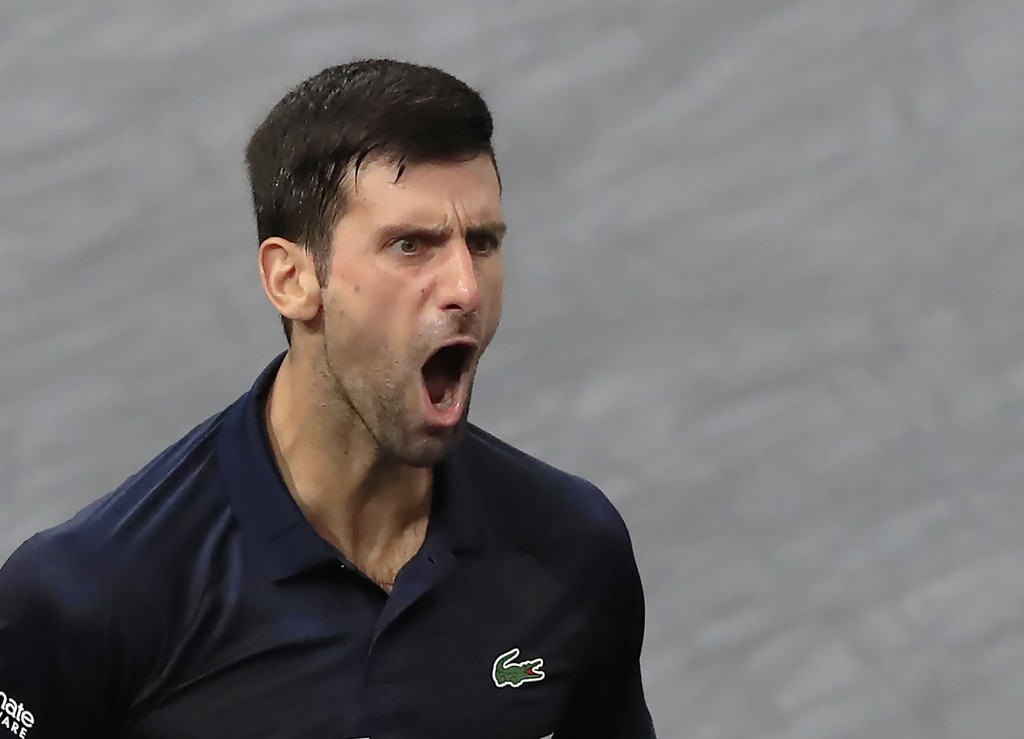 Toute la rage de vaincre de Novak Djokovic après sa victoire face à Dimitrov.