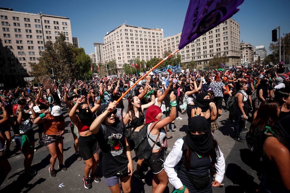 Au Chili, 7 millions de femmes étaient dans les rues à l’occasion de la journée du 8 mars.