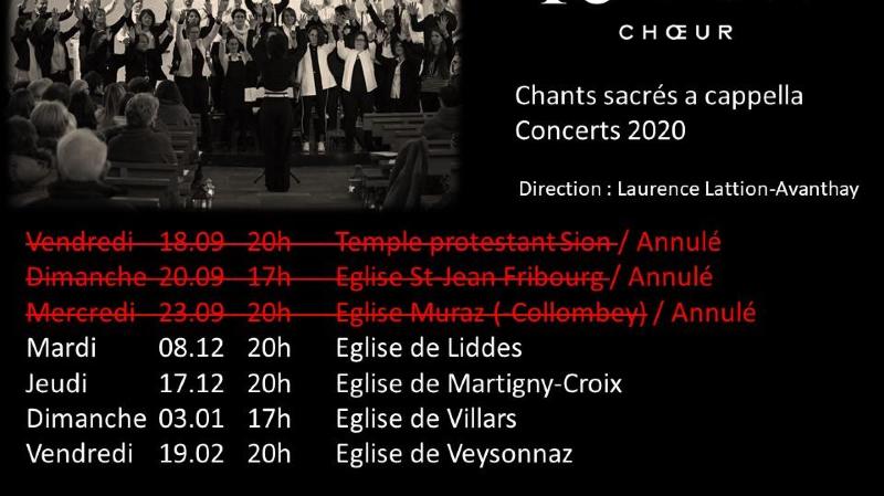 Concert du Choeur NC Vox- Chants sacrés a cappella