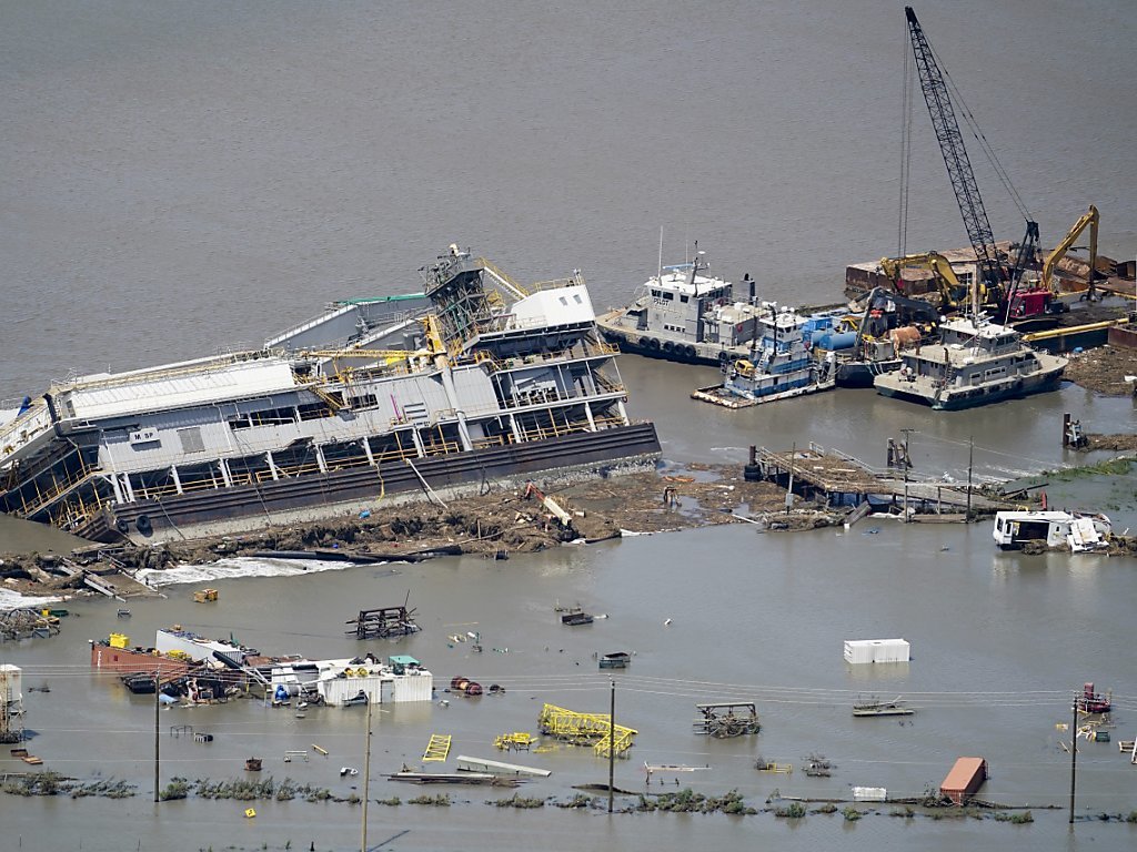 Le passage de l'ouragan Laura a fait de gros dégâts en Louisiane.
